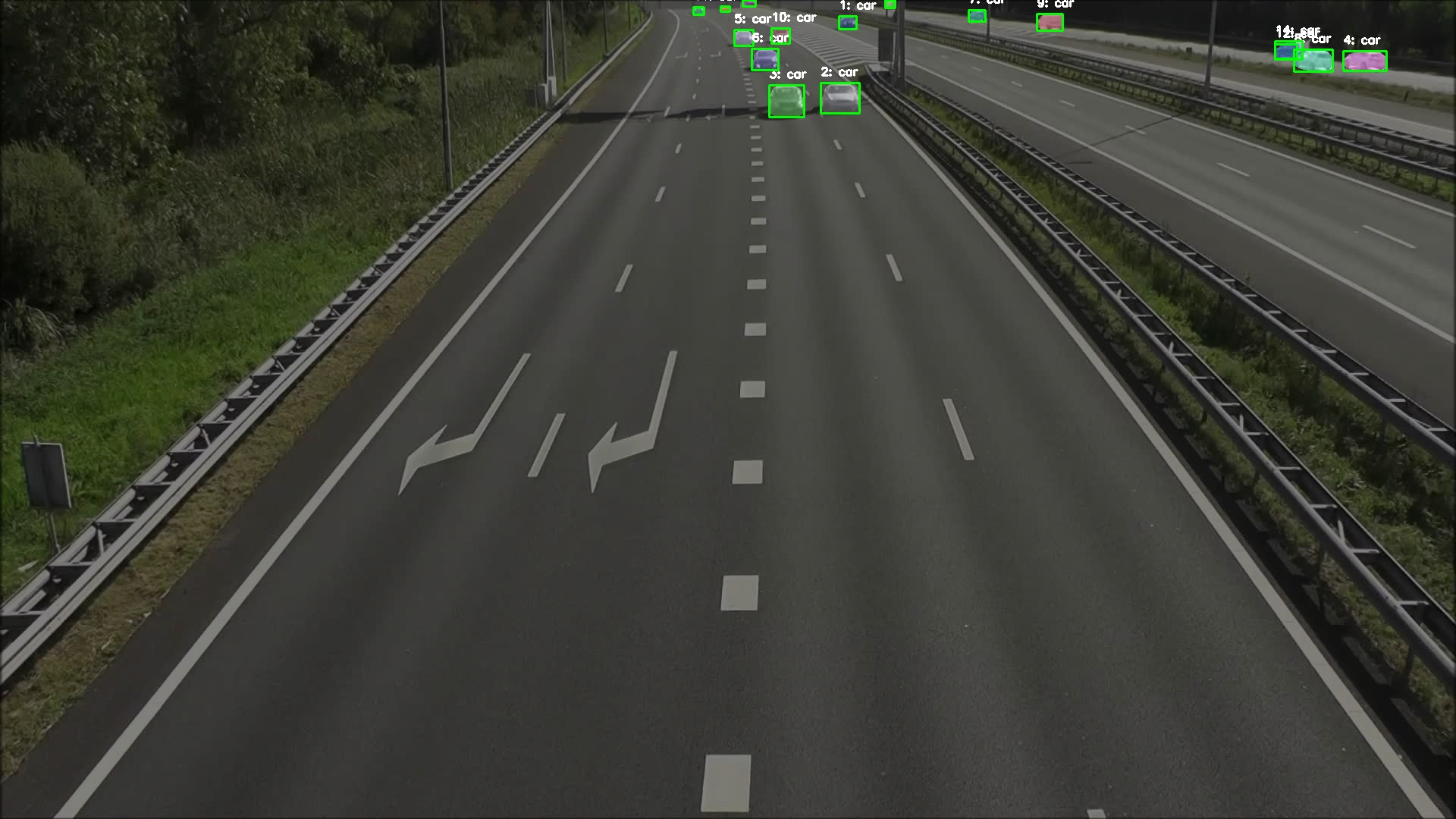 car tracking result data